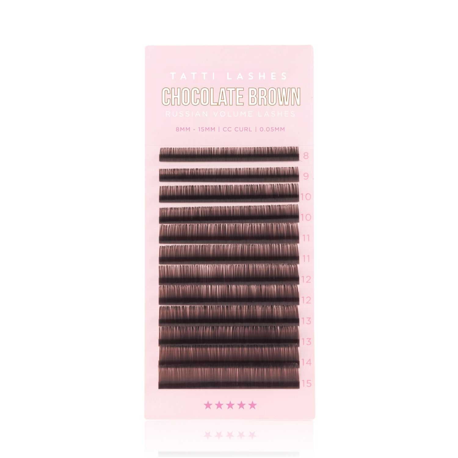 Chocolate Brown Mixed Lashes