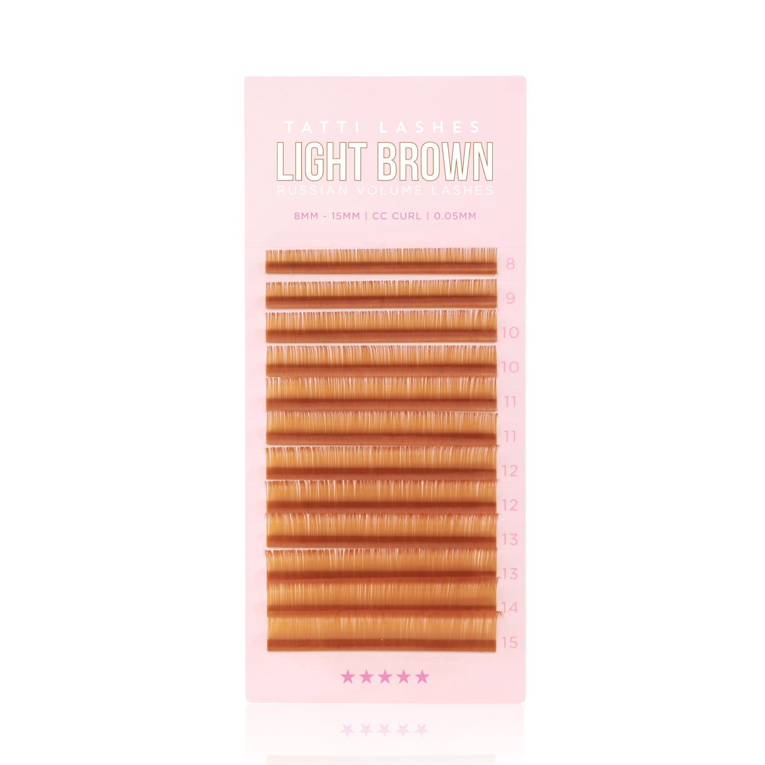 Light Brown Mixed Lashes